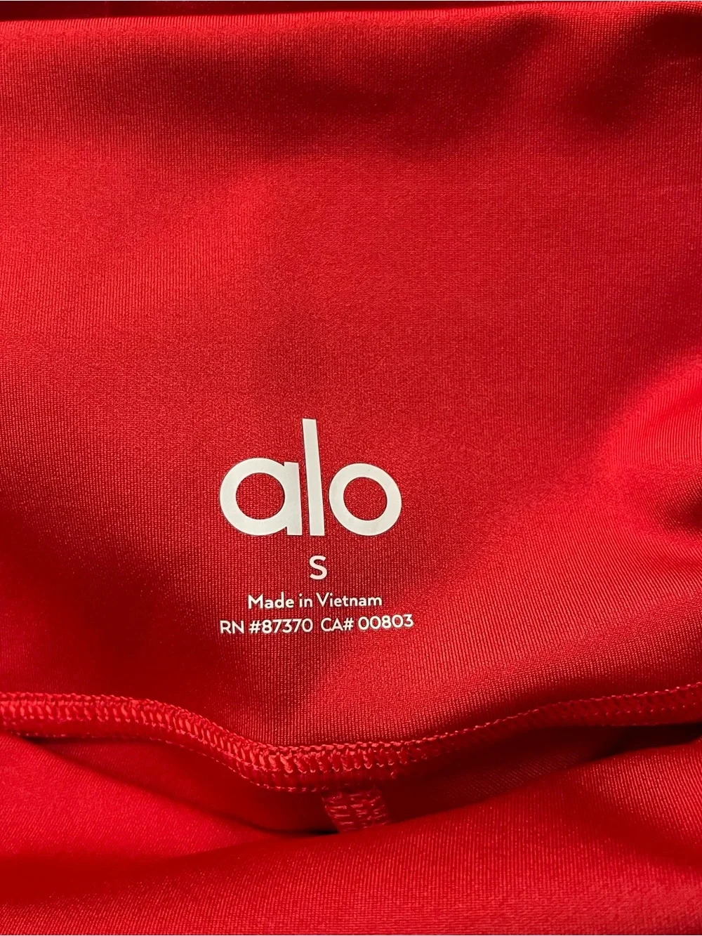Alo High-Waist Airlift Legging Sz S In Bright Red